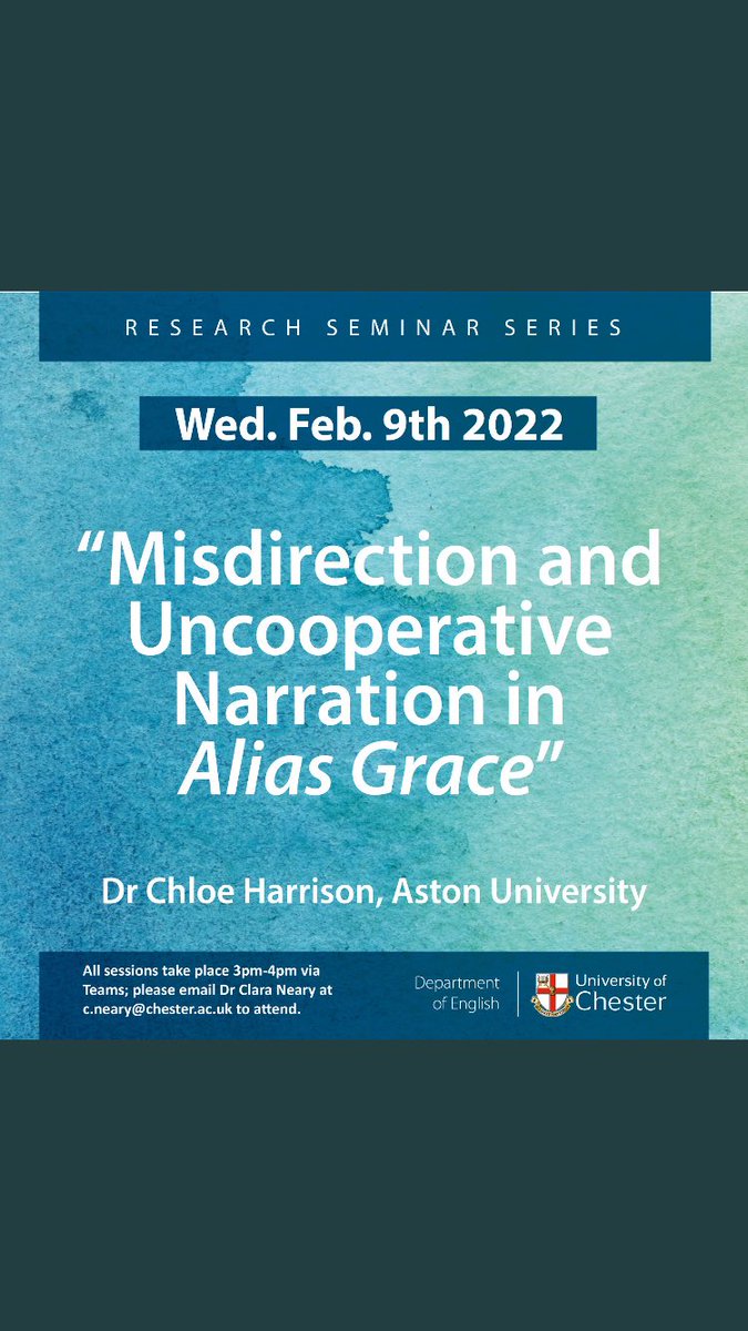 ClaraONeary's tweet photo. A big big thank you to @ChloeELHarrison for her fantastic research talk this afternoon. So much mental stimulation in 45 minutes! What an interesting project, Chloe! And thank you so much to all who attended 🙏🏻 #ChesterStylistics https://t.co/VNuliU1x2c