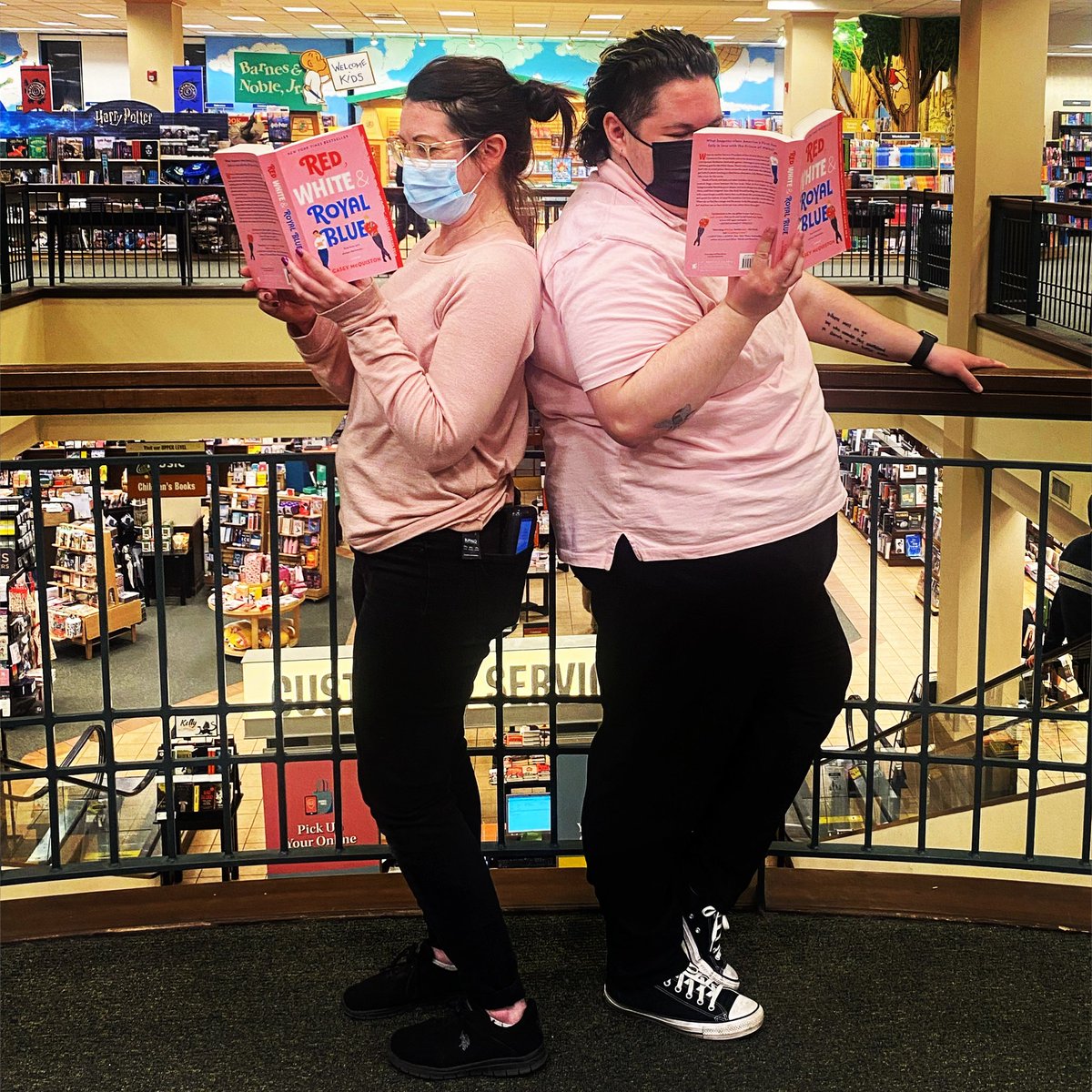 On Wednesdays, We Read Pink! 📖👚Red, White & Royal Blue is the perfect #reread while we wait for I Kissed Shara Wheeler, available 5/3/22! 🤗 #bn #bnbuzz #mybn #books #redwhiteandroyalblue #lgbtq🌈 #lgbtqbooks #onwednesdayswewearpink #onwednesdayswereadpink #romancebooks