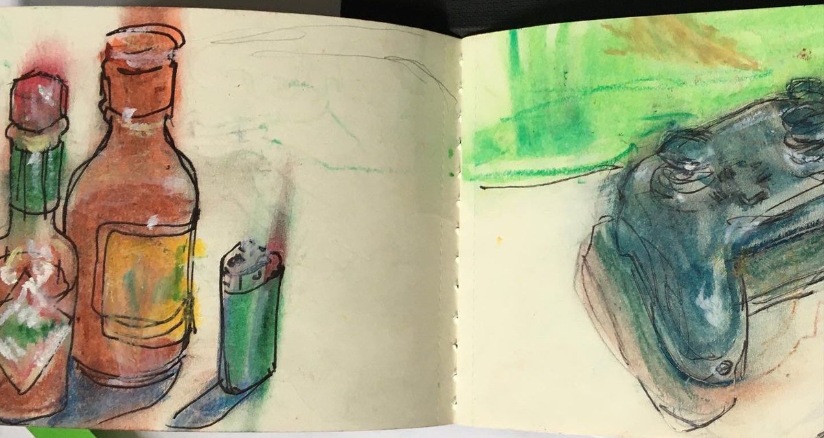 yungoverdraft's tweet photo. oil pastel and pen https://t.co/Ty1YNkuIml