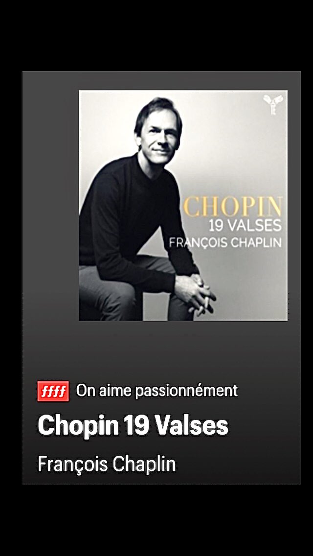L’album Chopin des 19 Valses de Chopin <a href="/AparteMusic/">Aparté 📀🎶</a> à l’honneur dans Télérama de cette semaine … récompensé d’un ffff 🥂✨🥂heureux et un grand merci pour cette belle et élégante chronique de <a href="/SophieBourdais/">Sophie Bourdais</a>  

telerama.fr/musiques/19-va…