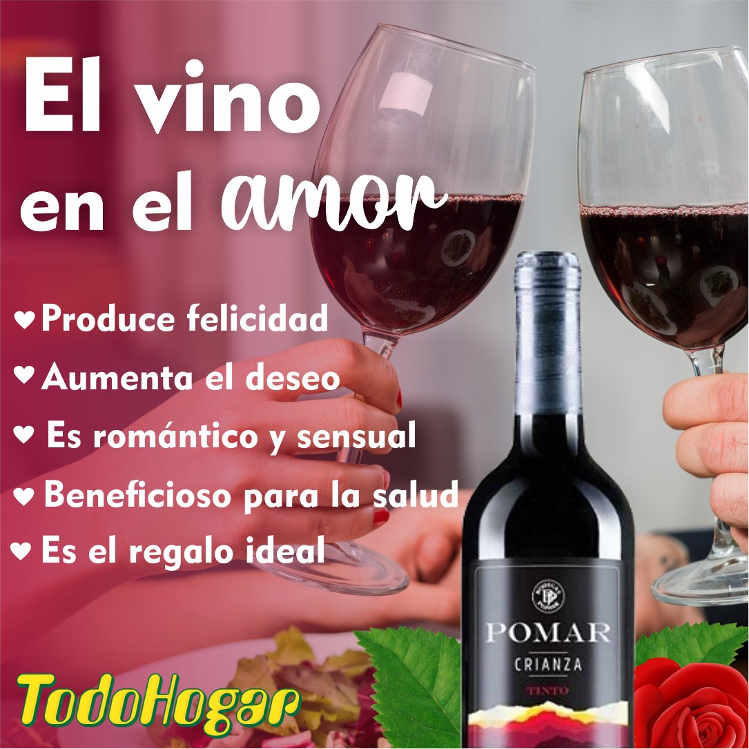 MiTodoHogar's tweet photo. ¿Sabías que el vino produce muchos efectos en el amor?... En #DatosTodoHogar te contamos https://t.co/15HXqAlMI3