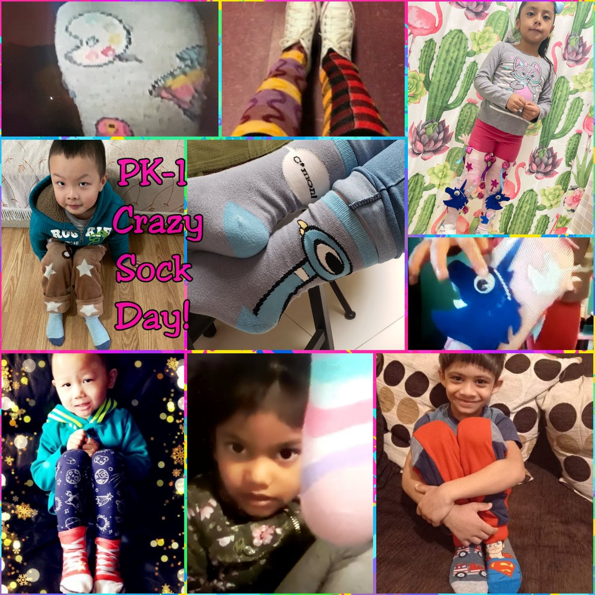 MsJanson220's tweet photo. Our colors are really shining! PK-1 friends are all unique for our Sock, Hat and Mask Day fun for @ps131K15 Spirit Week!  #ps131k15 @StamatinaH @Hannon131  @charve01 https://t.co/f6L0sldGcQ