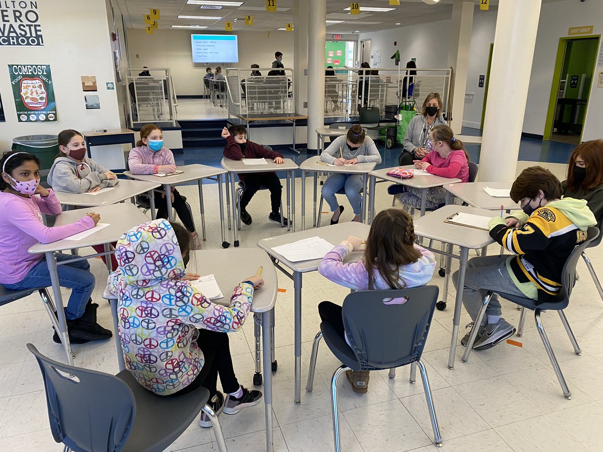 MrsRomond's tweet photo. Another successful Student Leadership Meeting! 🐝 Our Ss planned questions to interview/get to know our Recess/Lunch Monitors! 📝 #CiderMillWay #WiltonWayCT #StudentLeadership #YoungLeaders #Teamwork #relationships @MrsCirillo5 https://t.co/FiAVElBBSY