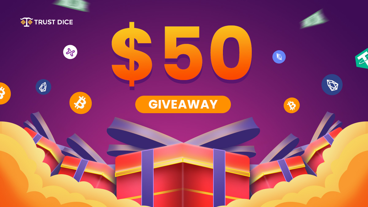 TrustDice's tweet photo. $50 GIVEAWAY | WINNER will be drawn in 30 hours #casino #giveaway #freemoney #nodepositbonus #BTC #USDT #crypto #ETH #slots

🎁 #RT + Follow @trustdice
🎁 Click the following link: https://t.co/jLvsdrxNuU
🎁 Join https://t.co/S6ZNNQwZdm (sign up bonus + promotions + free spins) https://t.co/jyg1PY6RAv