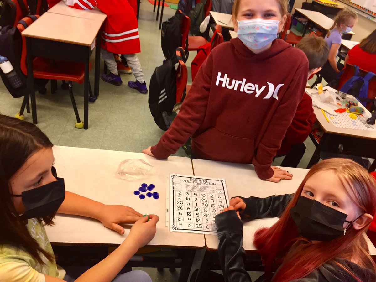 Roxannekenny's tweet photo. Multiplication games galore in Ms.Osmond’s Grade 4 class @Hazelwood_Elem 👏🏼👏🏽#mathisfun #strategy #connections #myhappyplace #workinginschools @NLESDNT @NLESDCA https://t.co/yI6FJIC6dp