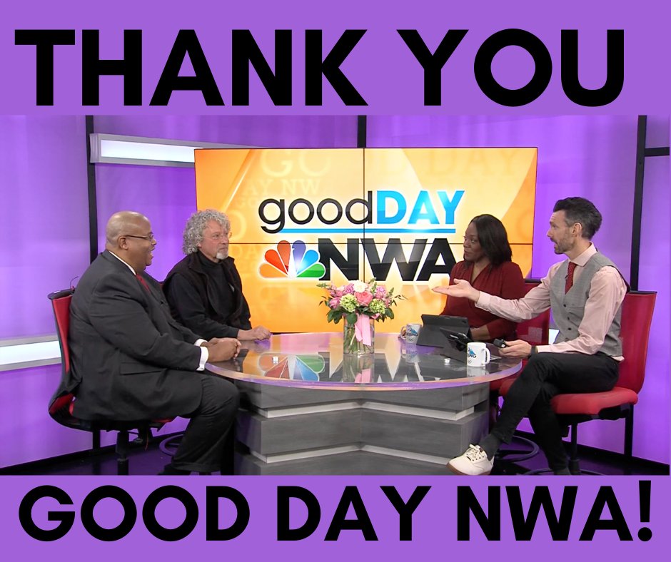 TheMusicEd's tweet photo. BIG thank you to Good Day NWA for having us. You can watch it at the link in our bio! Our second workshop is at 6 p.m. tomorrow, February 10 at @artsk12 high school, and training will be provided by Andy Green of Ozark Production Services. The link to register is in our bio! https://t.co/9B374dCc0A