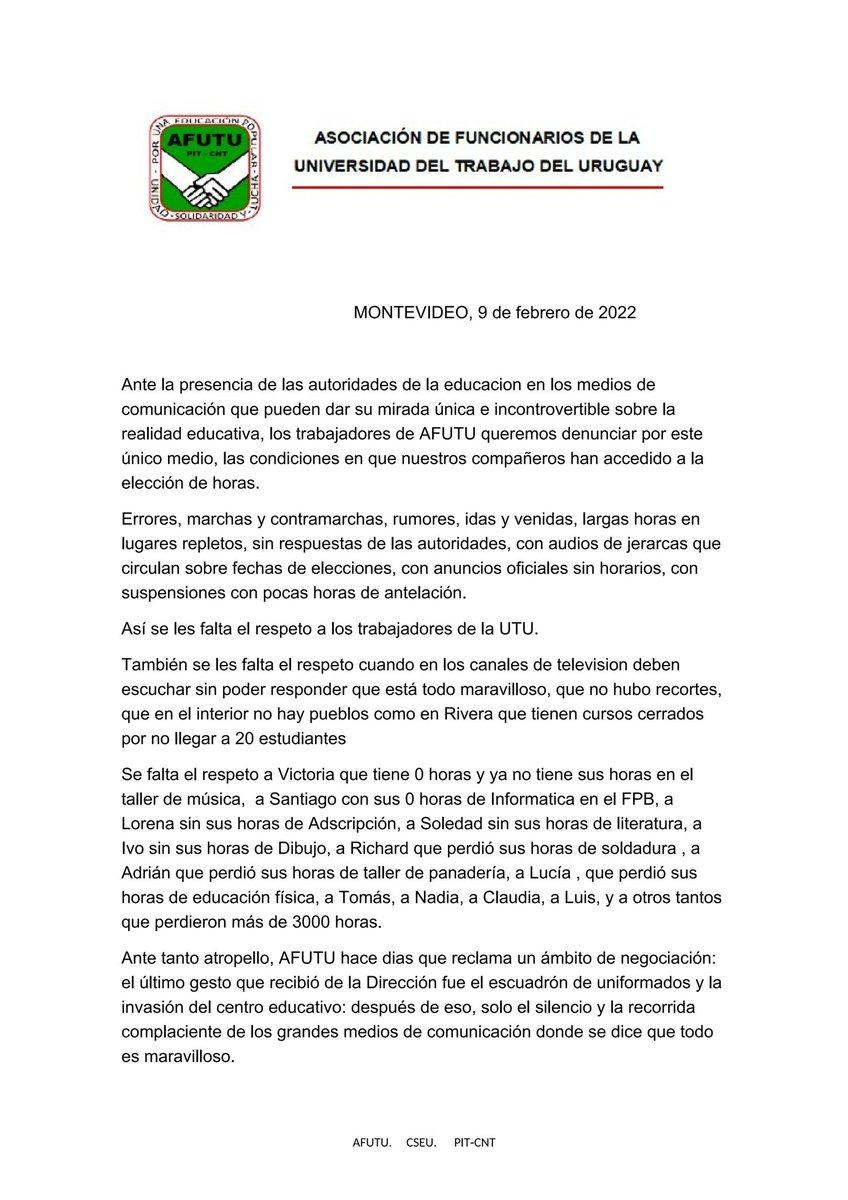 nmbr_1986's tweet photo. Ante tanto relato falaz, ante tanto atropello, ante tanta desidia y falta de apego por parte de las autoridades del #DGETP.
Apoyo y suscribo cada palabra.
La educación Técnico-Tecnológica está siendo brutalmente desmantelada en una situación de caos alarmante.
@afutu_1 ✊🏼🔴🟢 https://t.co/LuqQSdnyVV