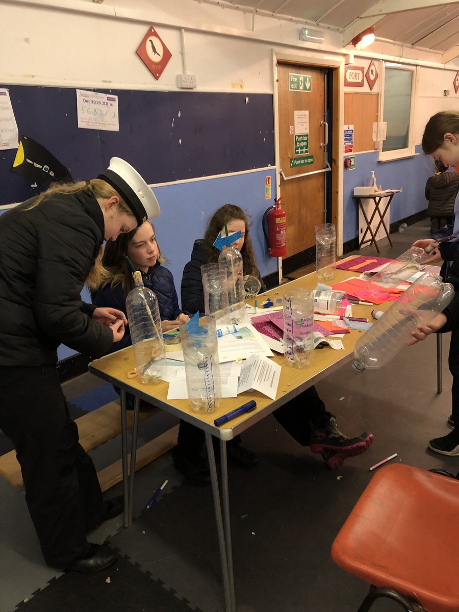 Sea3rd's tweet photo. It’s the turn of the Scout Section tonight … we’re doing some of the Meteorology badge, so we started by making a rain gauge, a wind vane and an anemometer. https://t.co/CUjJwFyWqY