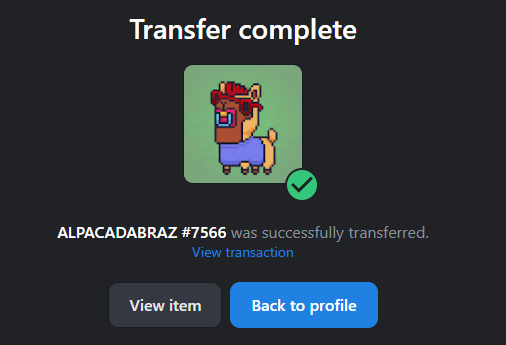 menxraw's tweet photo. Guys guys! we got a winner! Someones really lucky day
Happy that it is his first alpaca and nft ever,what a better welcome to this world right? 
Thanks for ur trust mates! maybe onother one? hehe

#NFT #NFTCommumity #NFTGiveaways https://t.co/jIpbJ2G3E6