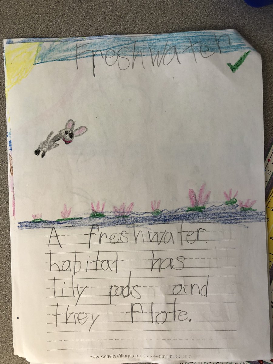 BoshersBlake's tweet photo. I just wanted to share what we have been working on in CKLA… HABITATS. They are loving learning about habitats, and have been showing what they’ve learned in their Habitat Journals each day. @OGEStigercubs #ProudTeacher https://t.co/pqj9Mdm2kq