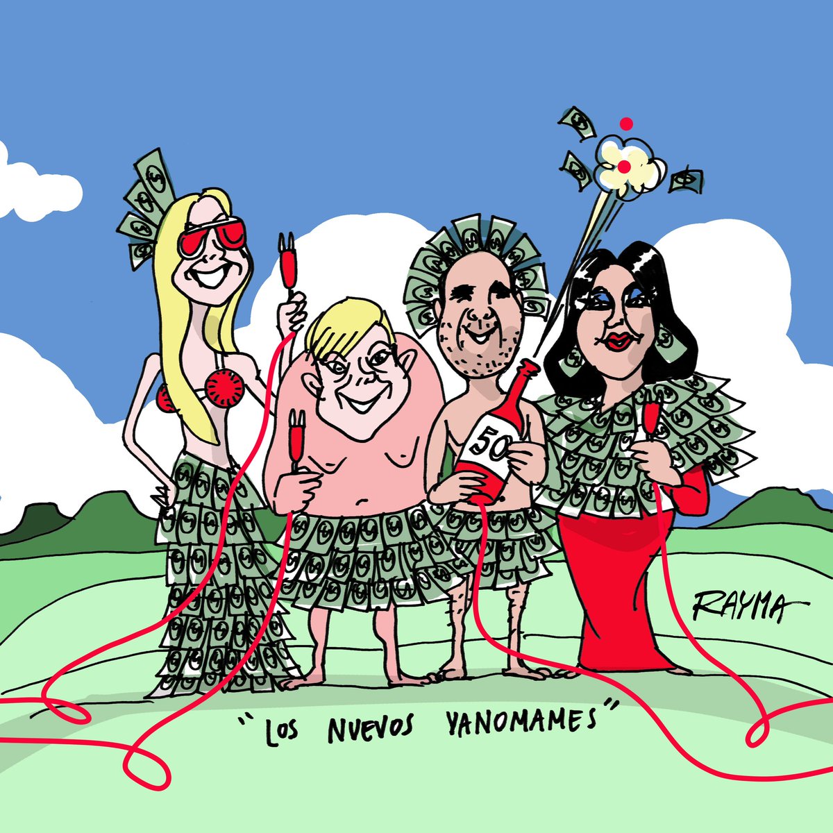 raymacaricatura's tweet photo. Celebrar un cumpleaños en un tepuy, no solo implica un traslado costosisimo para un pais que pasa hambre, sino que pisar esa tierra milenaria sin entender que tocar los origenes de la tierra sin cuidados ni conciencia es en si mismo un daño colectivo para toda la comunidad. https://t.co/PsxwnDEGyN