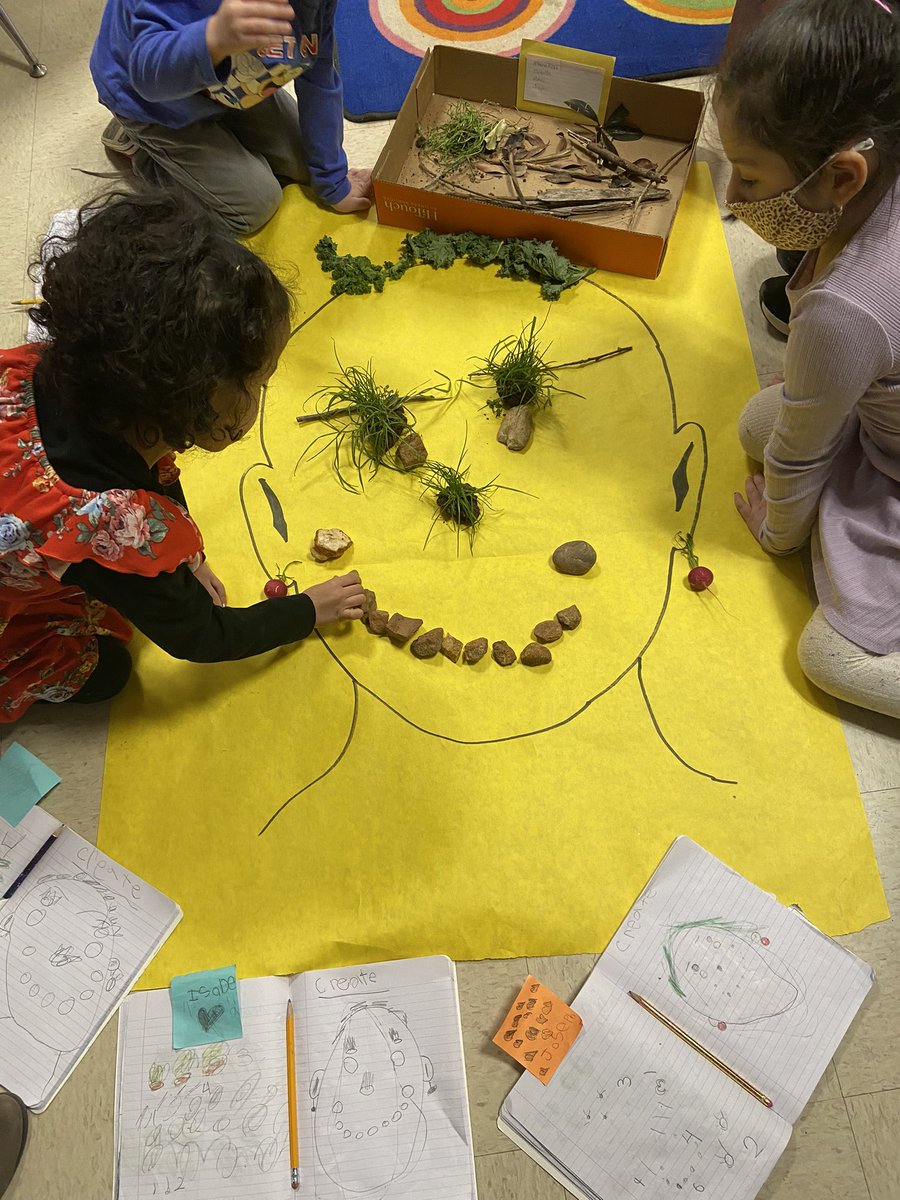 Mrs. Broder’s friends creating portraits with living and non-living things! #CCSDSTEAM #STEAM #OakGrove <a href="/OGESeagles/">Oak Grove Elementary School</a>
