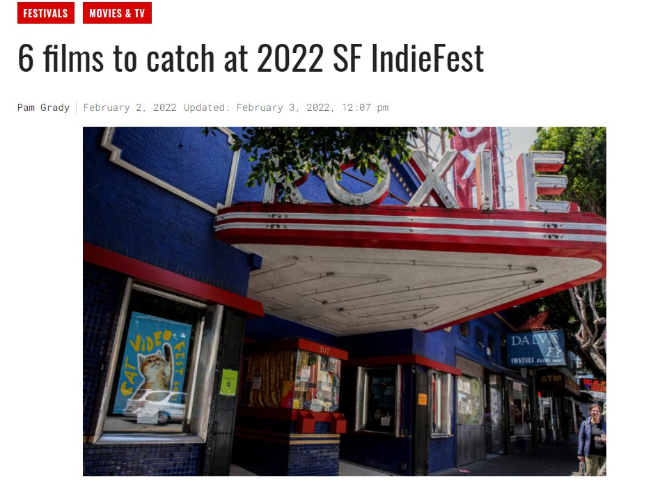 The San Francisco Chronicle recently highlighted The Creative High and other films shown at Indiefest. 
Check at the article and the films here: datebook.sfchronicle.com/movies-tv/6-fi…