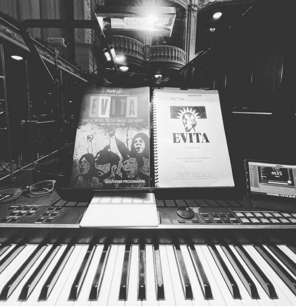 sammarkjohnson's tweet photo. Opening night for Evita @yorktheatreroyal this evening! 

#yorktheatre #evita #musical #musicaltheatre #pitmusician https://t.co/eDg1Wy3R7G https://t.co/irCPyMZtYI