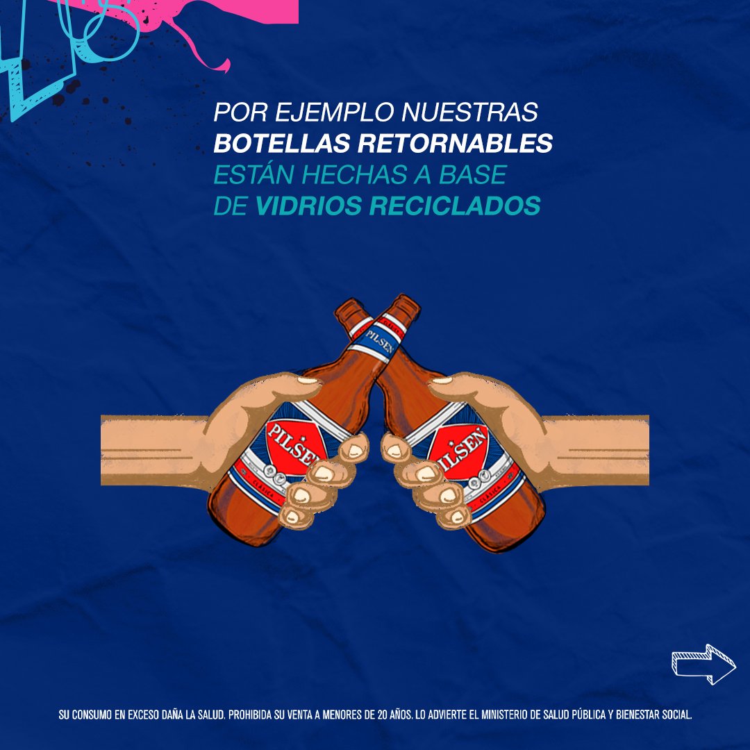 PilsenPy's tweet photo. Conocé más sobre los materiales reciclados y retornables♻️
Elegí retornable y sumate al reciclaje con pequeños gestos para lograr grandes cambios💪🏻
#Cuidapy https://t.co/b7YDo9egKL
