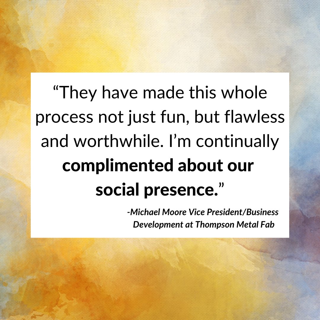 thinkspry's tweet photo. Blushing.  Thank You @thompsonmetalfab we absolutely LOVE working with you.

#socialmediaforgood #socialmediaonpurpose #digitalculture #socialmediaprioritizepeople https://t.co/6SJUfLdWHk