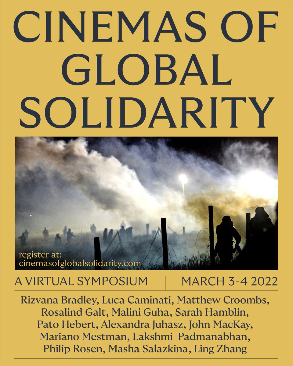 We are thrilled to host “Cinemas of Global Solidarity”, a two-day virtual symposium with an outstanding list of international speakers! Please visit cinemasofglobalsolidarity.com to register.