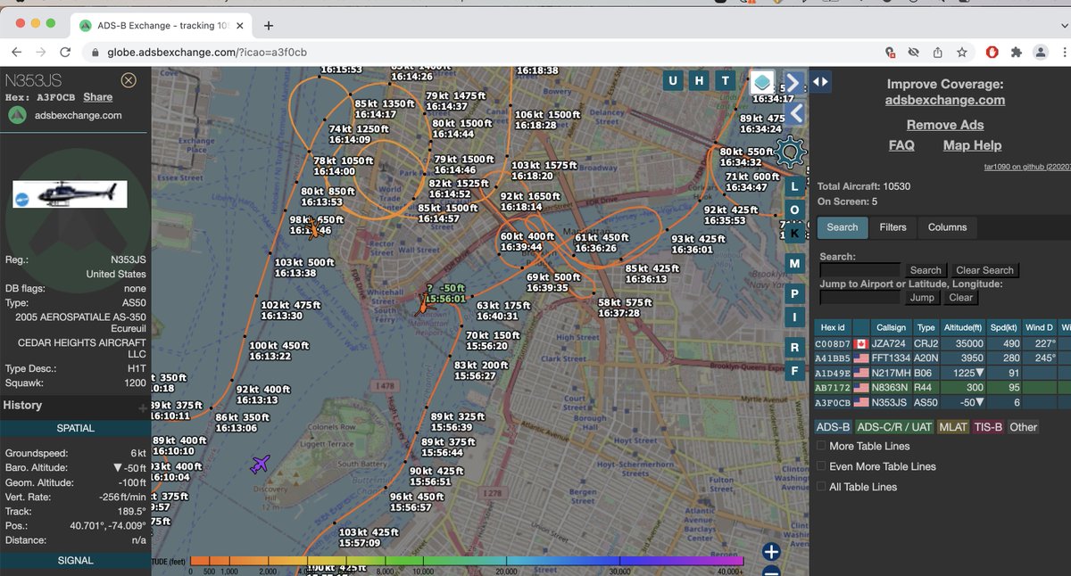 plsbquietpls's tweet photo. What is this fresh hell? N353JS, Flying from and back to the Lower Manhattan heliport and tormenting 1000s in between. @StoptheChopNYNJ @BanTheHellies @nycisfine https://t.co/2KeuO9DIwV