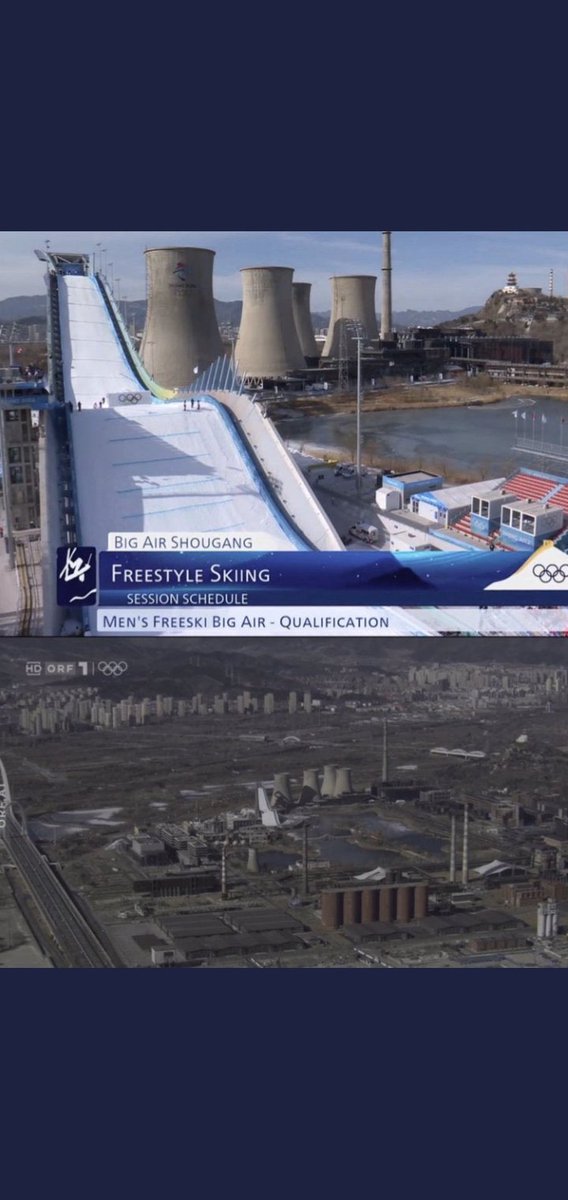 atodor42's tweet photo. #ChinaOlympics China Olympics, ski jumping #nuclearplant https://t.co/Otr0eSBL5I