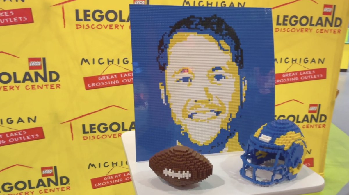 Matthew Stafford is getting some love from LEGOLAND Discovery Center at Great Lakes Crossing.

If the Rams win the Super Bowl, the mosaic and helmet will stay on display for a month. They are each made out of over 1,000 LEGO bricks.