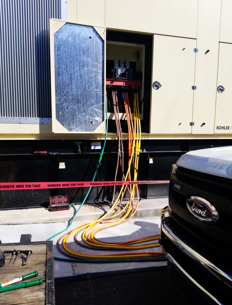 <a href="/Nixon_Power/">Nixon Power Services</a> #Technicians Cyrus Shular, Cullen Tefft &amp; William Austin visited a local #hospital to perform #preventativemaintenance service on this 1 Meg KD unit.

The team completed #loadbanktesting to ensure the #generator is prepared in the event of a #poweroutage.