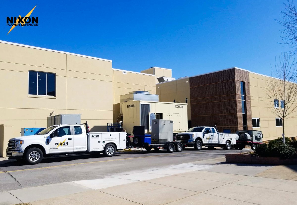 Nixon_Power's tweet photo. @Nixon_Power #Technicians Cyrus Shular, Cullen Tefft &amp; William Austin visited a local #hospital to perform #preventativemaintenance service on this 1 Meg KD unit.

The team completed #loadbanktesting to ensure the #generator is prepared in the event of a #poweroutage. https://t.co/uWdWEO6r7V