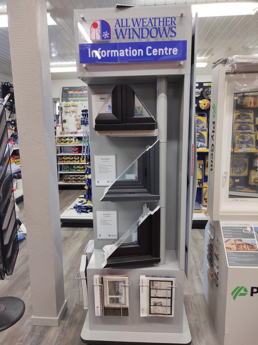 DelcanBuilding's tweet photo. Specializing in beautifully-crafted windows, All Weather Windows provide energy efficient, sustainable and weather-resistant solutions to homeowners, builders, dealers and contractors.

Find the right window for you; stop by the store and check out our All Weather Windows kiosk https://t.co/jotKl1AcOo