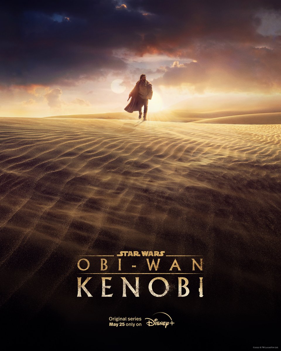 Obi-Wan Kenobi, a limited Original series, starts streaming May 25 on @DisneyPlus.
