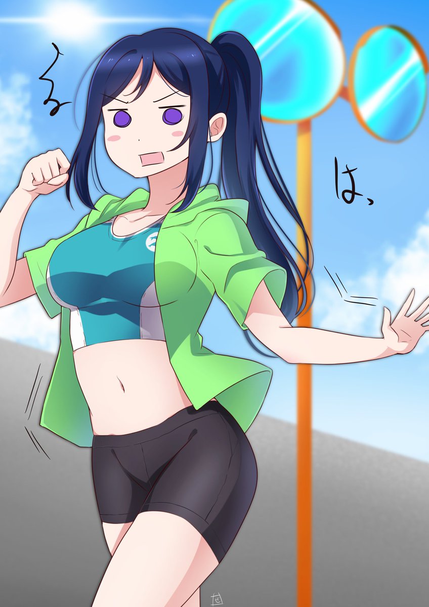 上機嫌に歌ってるのバレちゃった🐬
#松浦果南生誕祭2022 