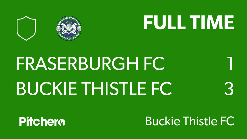 FULL TIME: Fraserburgh FC 1 - 3 Buckie Thistle FC
#FRABUC #Pitchero
buckiethistlefc.co.uk/teams/210648/m…