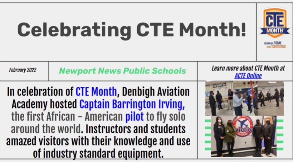 NNPS CTE (@nnpscte) on Twitter photo <a href="/VACTEAOfficial/">VACTEA</a> <a href="/VirginiaACTE/">Virginia ACTE</a> <a href="/DenbighHSNNPS/">Denbigh High School</a> <a href="/DenbighHS/">Denbigh High School</a> #NNPSCTE #NNPSProud #CTEMonth! <a href="/VACTEAOfficial/">VACTEA</a> <a href="/VirginiaACTE/">Virginia ACTE</a> <a href="/DenbighHSNNPS/">Denbigh High School</a> <a href="/DenbighHS/">Denbigh High School</a> #NNPSCTE #NNPSProud #CTEMonth!