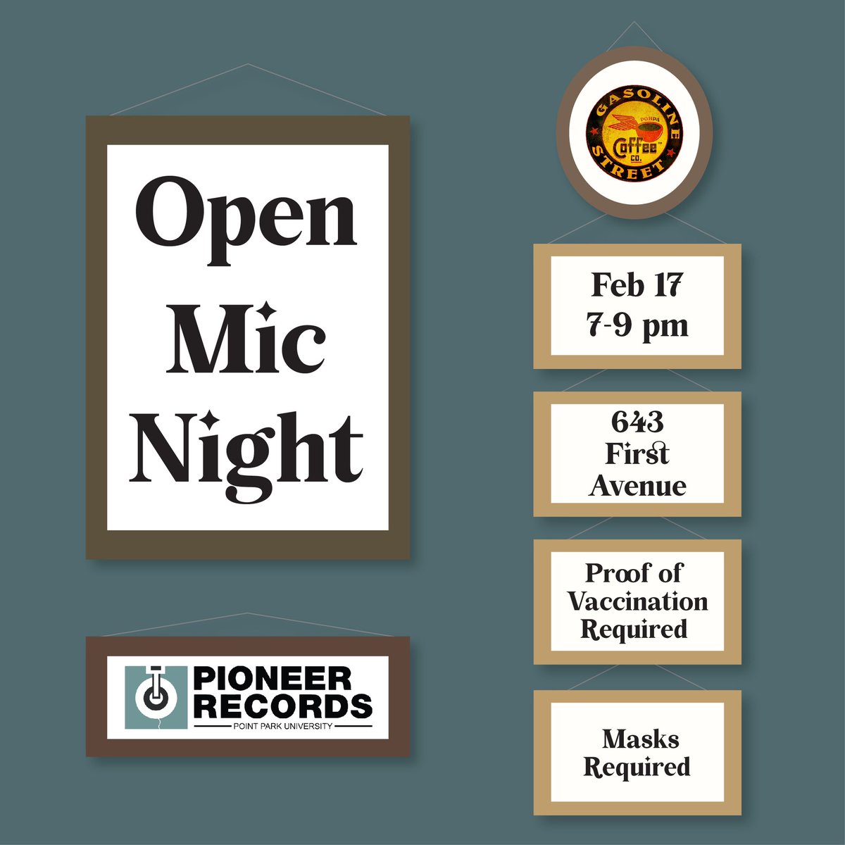 PioneerRecs's tweet photo. Next open mic night is on February 17th!! Hosted by Jay R! ⭐️ https://t.co/iaWDj8DKhf