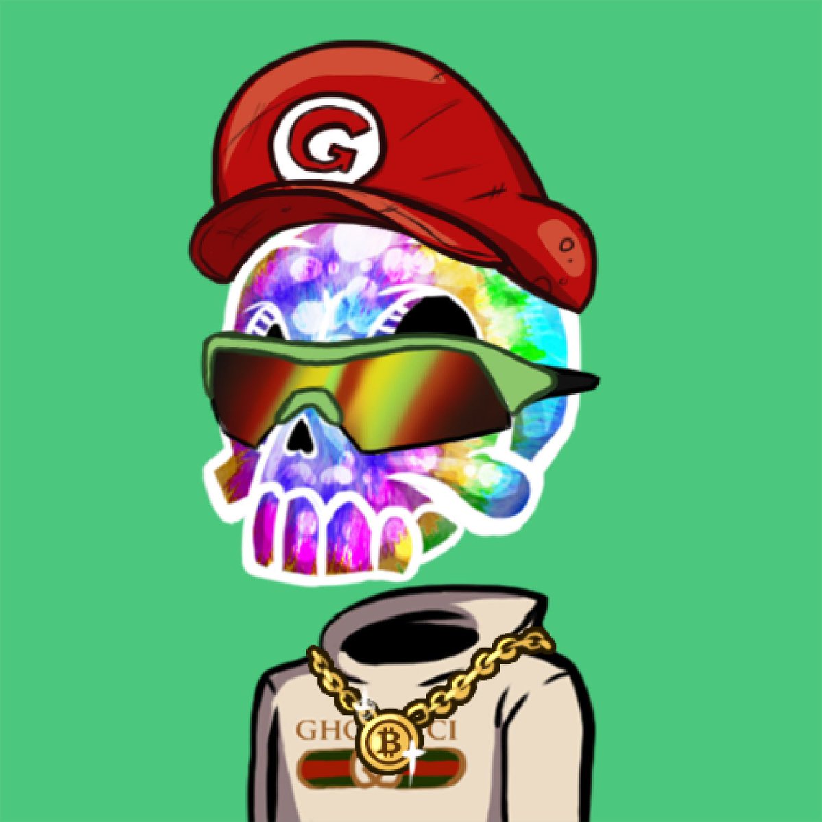 GHuff_Art's tweet photo. @Chainbro22 Check out @GhouliesN absolute fire artwork! Heaps of pop culture references on @0xPolygon network and still minting! Gamification coming soon plus 1/1s still available to mint! Huge potential big sleeping giant! #Polygon #ghoulies #P2E #wagmi #ProbablyNothing https://t.co/rmMN3ntEyl