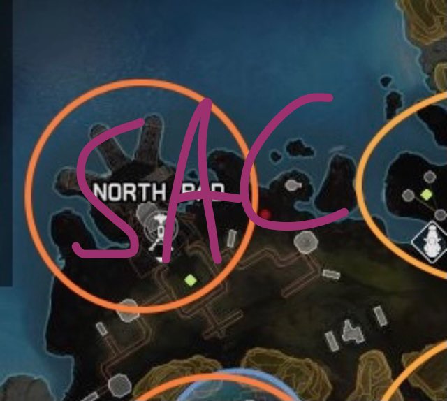 RealFartman0's tweet photo. Official @SACUprising landing spots. If you land here expect us to run your pockets dry. #ApexLegends https://t.co/wlwFwyMrZg