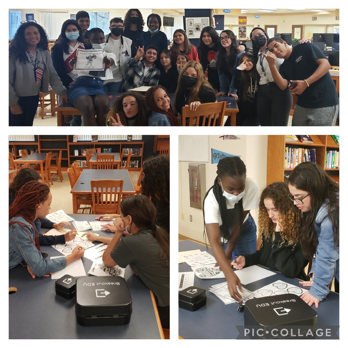 Thanks <a href="/wboca_media/">West Boca Media Center</a> for a great activity today! Our students had so much fun in our Valentines Scape Room 🥳 <a href="/WBHS_ESOL/">West Boca HS ESOL</a>