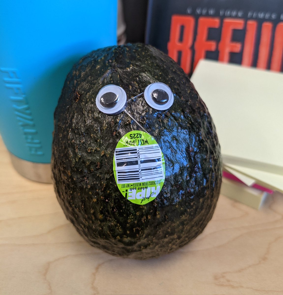 One of the many reasons I ❤️ 6th grade! A student brought me this today as a gift. Me: "Aww thanks! What made you think to bring my an avocado?" Student rolling her eyes like the answer is obvious: "It's your valentine's day gift!" Then she walks away. 
I do ❤️ 🥑s. 😆