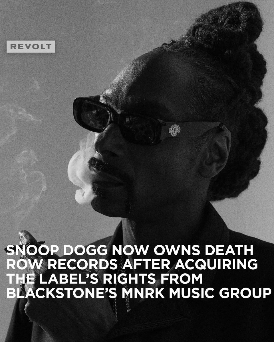 revolttv's tweet image. Congrats to @SnoopDogg for officially owning “Death Row Records” 📀📀