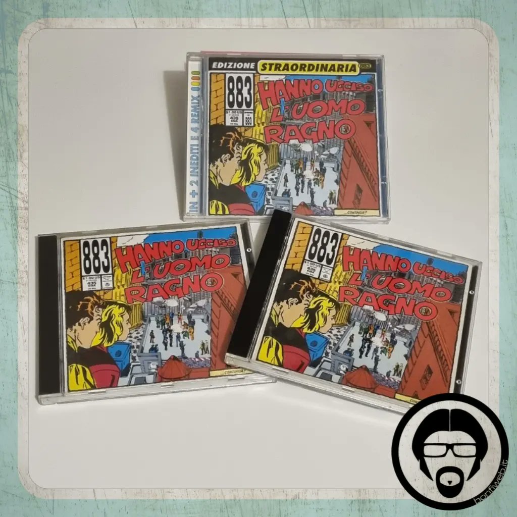 bonfiweb's tweet photo. E sono 30...il 10 febbraio 1992 usciva il primo album degli #883. Sapevate che ne uscirono 2 versioni? Una con retro a fumetti e una con il classico retro azzurro. Qual è la vostra canzone preferita di questo album?
#hannouccisoluomoragno #maxpezzali #anni90 #1992 #30anniversario https://t.co/S5gGsyITYr