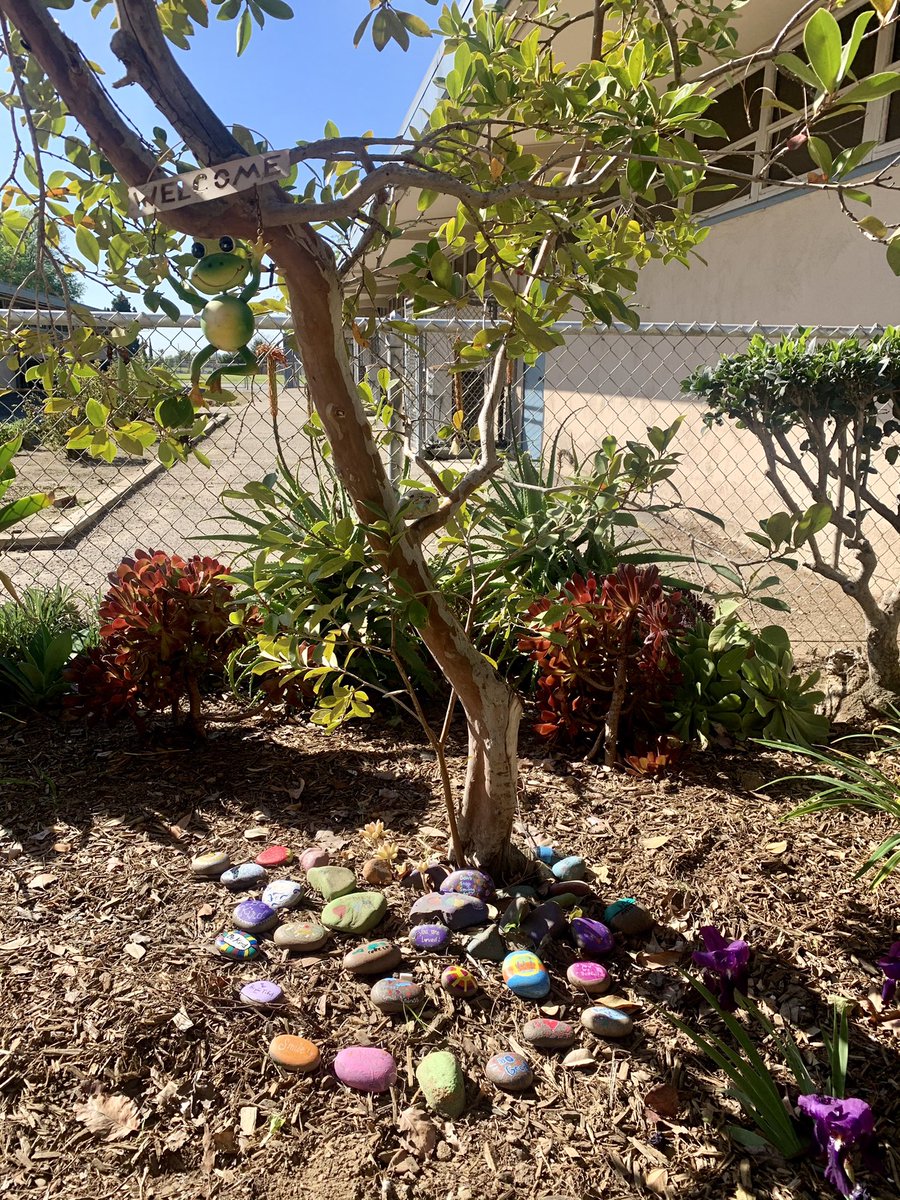 handyelementary's tweet photo. GRIP Mentors and Mentees painted kindness rocks to place in our Handy garden! ♥️🖤🐝#OCGRIP #kindnesschallenge #powerofmentorship https://t.co/F5reSOmjPv