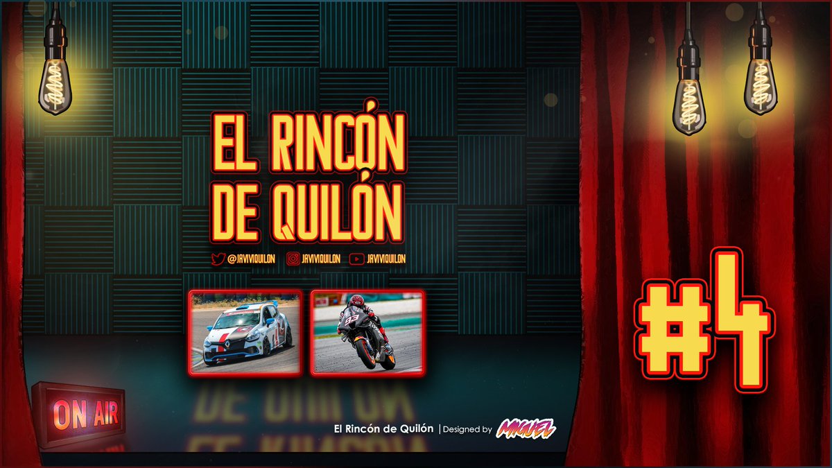 El Rincón de Quilón 💡 #4

El domingo a las 19:00 tendremos de invitados a <a href="/KurumaMSport18/">Edu</a> y a <a href="/Fritangation/">Carlos Quilez</a> que vendrán a hablar de <a href="/KurumaMsport/">Kuruma MotorSport</a> 🏁

Después nos acompañará <a href="/LucasNavarreteM/">Lucas Navarrete</a> para repasar todo lo sucedido en los test de indonesia! 🏍️

twitch.tv/javiviquilon