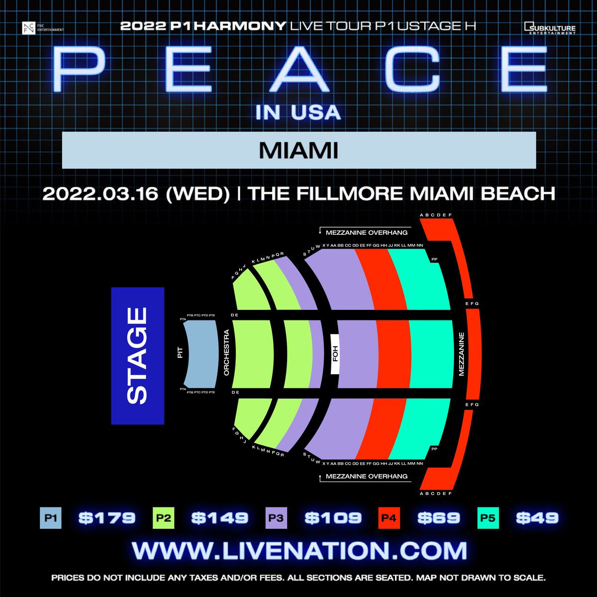 SubKultureEnt's tweet photo. 📢 P1ece, seating charts for 2022 P1Harmony LIVE TOUR [P1ustage H : PEACE] in USA are here! 

➕ For more info, please visit https://t.co/6lEgNDntKU

#P1Harmony #피원하모니 #P1H #P1ustage_H 
#P1HARMONYinUSA #SUBKULTUREENT (1/2) https://t.co/r9FrnYmJwM