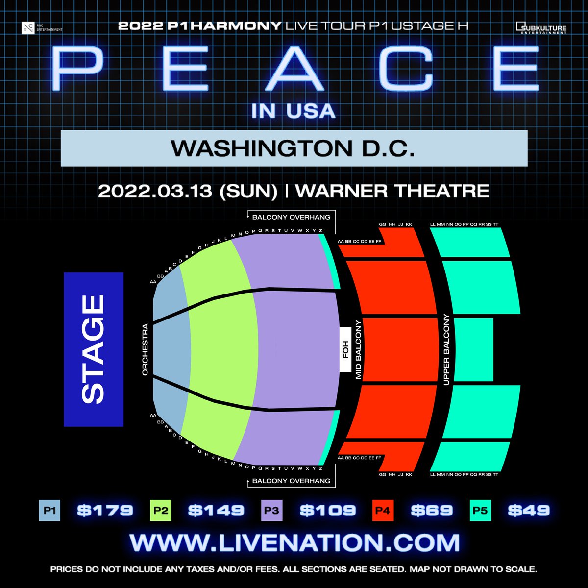 SubKultureEnt's tweet photo. 📢 P1ece, seating charts for 2022 P1Harmony LIVE TOUR [P1ustage H : PEACE] in USA are here! 

➕ For more info, please visit https://t.co/6lEgNDntKU

#P1Harmony #피원하모니 #P1H #P1ustage_H 
#P1HARMONYinUSA #SUBKULTUREENT (1/2) https://t.co/r9FrnYmJwM