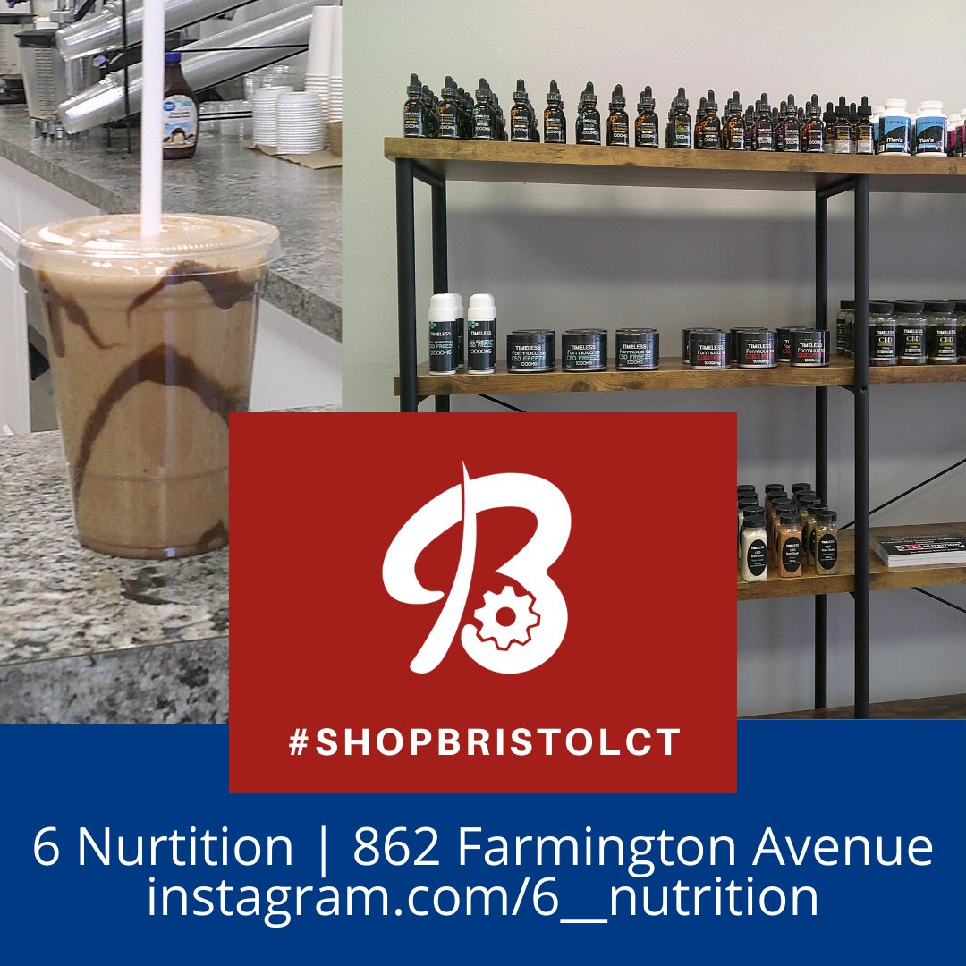 BristolAllHeart's tweet photo. #ShopBristolCT 6 Nutrition offers health on-the-go nutritious smoothies, protein shakes, and other healthy drinks.
*Certified Nutritionists On Site *1 on 1 Coaching Available
Visit them at 862 Farmington Avenue!

#DoYourThingCT #CTVisit #VisitWesternCT https://t.co/Ibk7NyuE7C