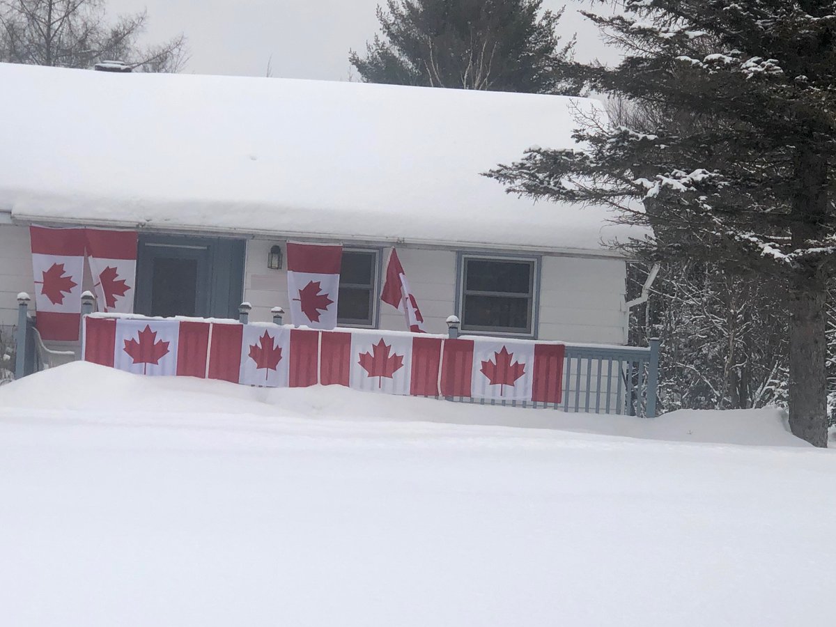 1063jetfm's tweet photo. Awesome Neighbour Sue's flag update!

1 flag per medal! 

#GoCanadaGo #8AndCounting https://t.co/w5xWmucN0c