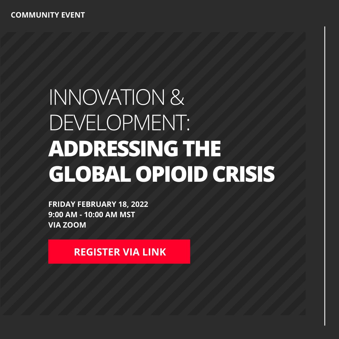 HotchkissBrain's tweet photo. Over 26 million people worldwide are struggling with opioid use disorder, with more than 100,000 deaths occurring every year from overdoses. Join HBI experts for this community event on the opioid crisis on February 18, 2022.

Register at: https://t.co/gXXFaBbVSJ https://t.co/ksettYzPsG