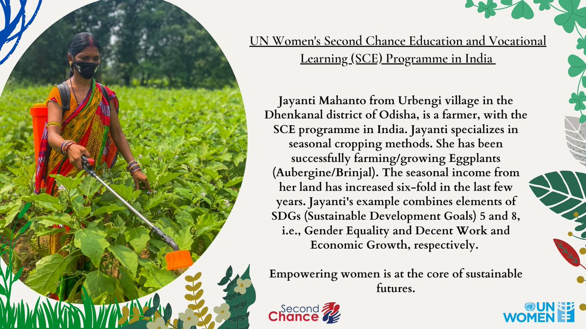 IUCN_Gender's tweet photo. .@UN_Women's #SCEProgramme enables #women to re-enter formal education, access training, learn entrepreneurial skills, and connects them to employment opportunities.

Read more about how 15K+ women benefited from the programme in 🇮🇳 on @unwomenasia 👇 https://t.co/bWVNFjbK04 https://t.co/dUj3kiLwQc
