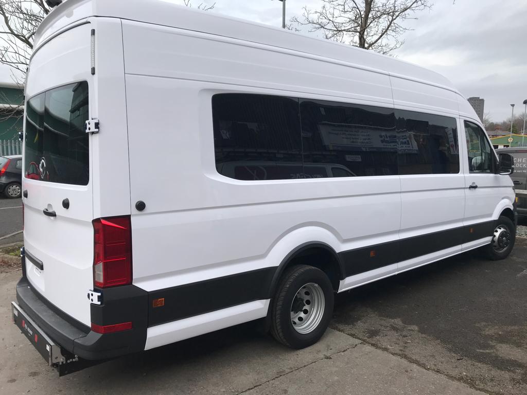SXMacclesfield's tweet image. A full body wrap for Minibus Options, this white vehicle is a colour change from blue to white! 

#VehicleGraphics #VehicleWraps #MinibusGraphics #Cheshire