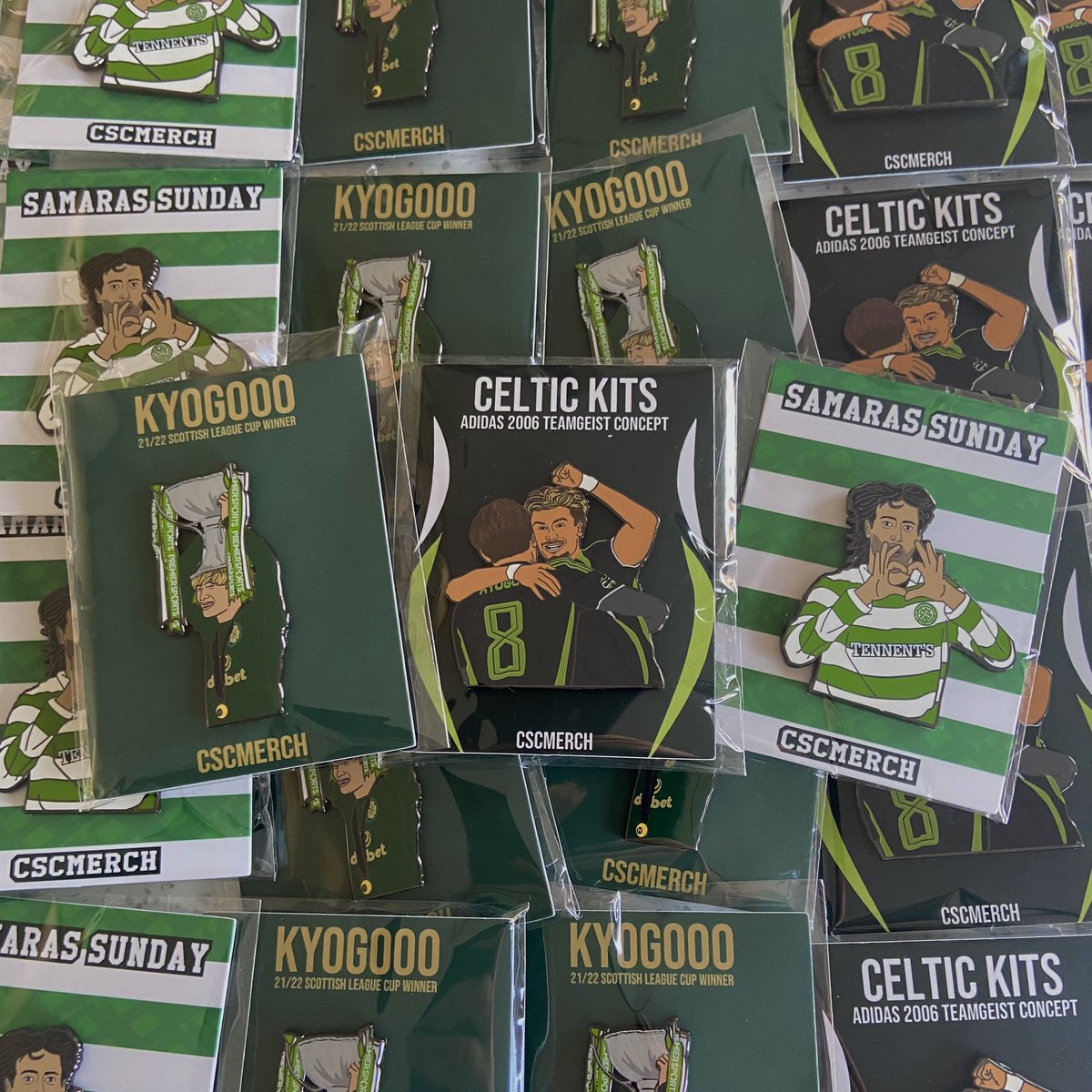 CSCmerch's tweet photo. Match day giveaway 📌🍀

RT &amp; Follow for a chance to win :
- Jota Teamgeist pin badge 🇵🇹 
- Samaras Sunday pin badge 🇬🇷 
- Kyogo league cup pin badge 🇯🇵 

Pins &amp; New stickers arrived today. Immediate postage on all orders 📦

Available below👇🏻 
https://t.co/4h8nFsqGA0 https://t.co/x2AHhb7CkZ