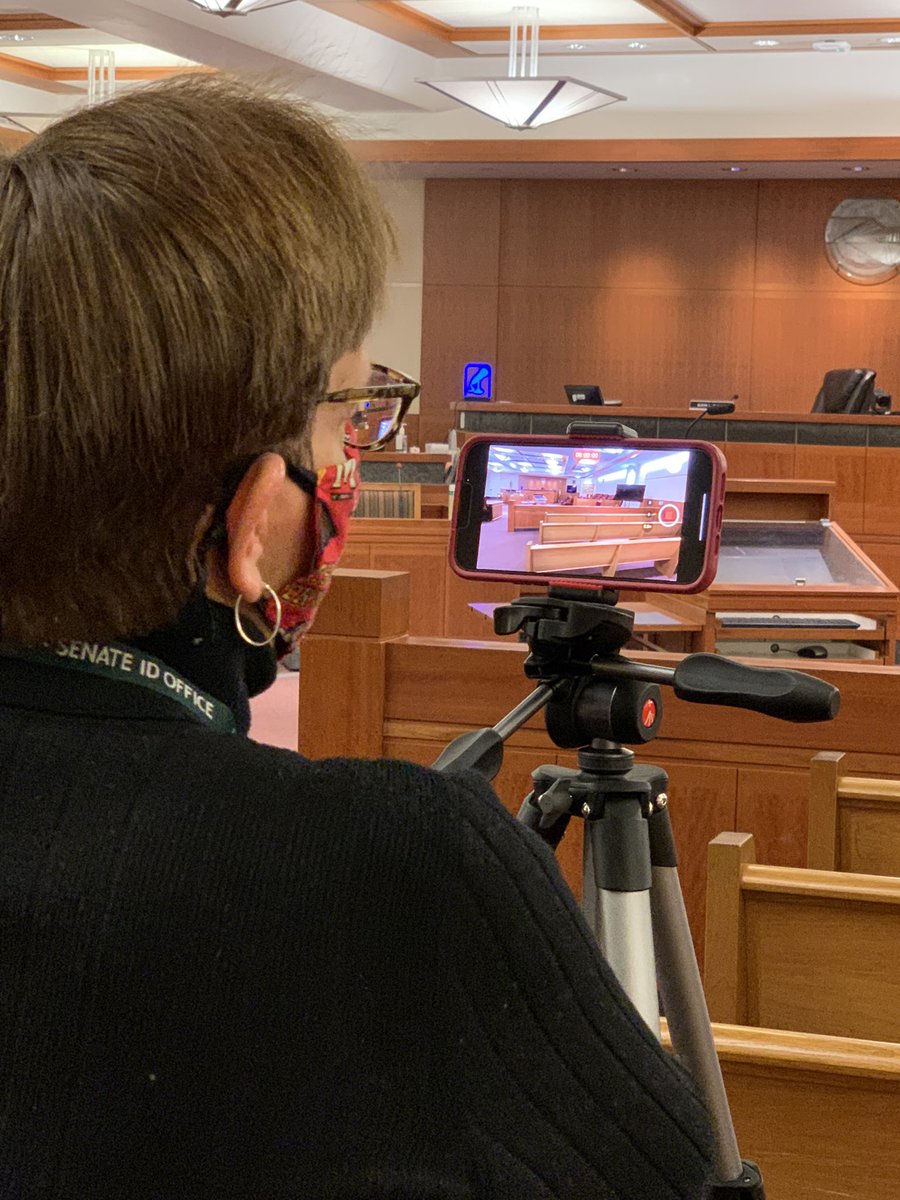 AnneKramerNews's tweet photo. Spent a few hrs watching the great journalist-friend-former co-worker @UMNewsie in action for her latest @marylandpubtv #StateCircle piece on crime bills bf #MDGeneralAssembly Always learn from a pro. #Broadcaster #News https://t.co/0WpJeKrCEF