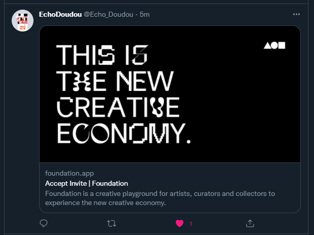 thanks a lot to <a href="/Echo_Doudou/">Echodoudou</a> thanks for the @withFND  invite.